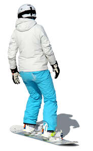 woman snowboarding