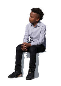 cut out little boy sitting