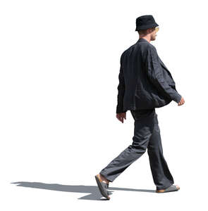 cut out man walking