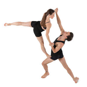 cut out dancers performing modern ballet