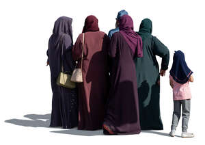 group of muslim women standing