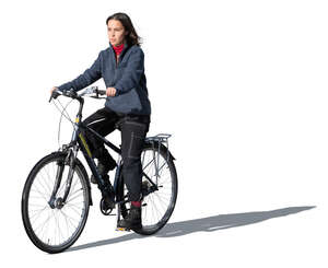 woman cycling