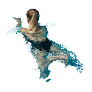 woman swimming