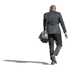black businessman walking