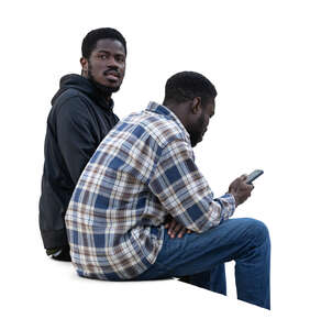 two black men sitting