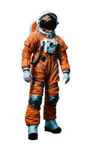astronaut in space suit standing