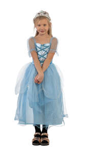 cut out girl in a princess costume standing