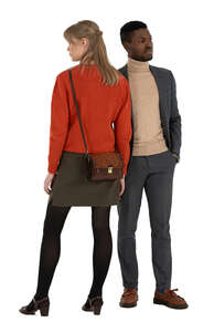 smart casual style man and woman standing