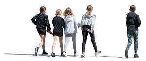 group of children walking