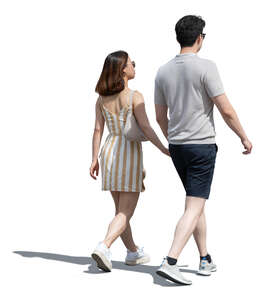 couple walking hand in hand