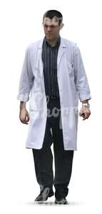 cut out doctor walking