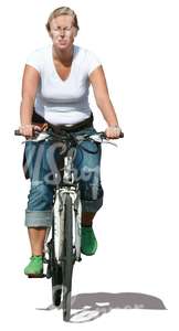 woman cycling