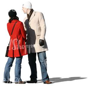 couple standing and holding hands