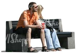 couple sitting on a bench