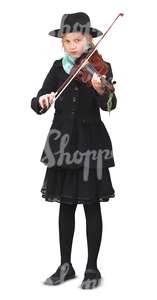 young girl playing violin