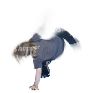 motion blur image of a child playing