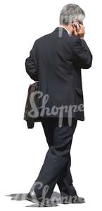 businessman talking on a phone