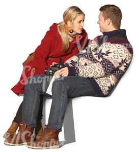 couple sitting and talking