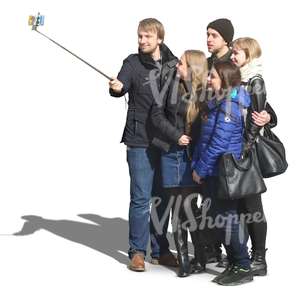 group taking a selfie