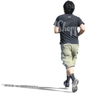 cut out man running