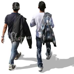 two men walking