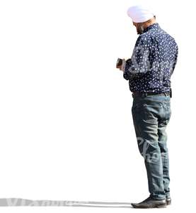 hindu man in a turban standing