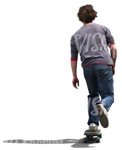 man riding a skateboard