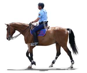 police officer riding a horse