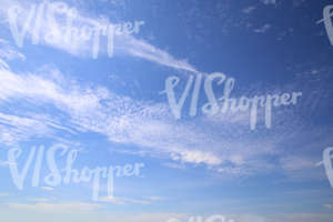 blue sky with some cirrus clouds 