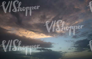 dark and cloudy evening sky