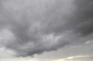 sky filled with grey clouds