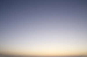 cloudless evening sky