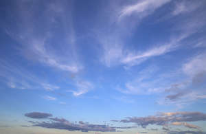 sky with some cirrus and low clouds