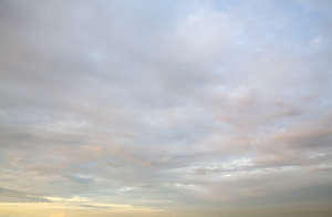 evening sky with thin clouds