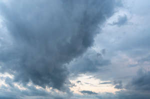 sky with deep blue clouds