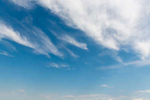 blue sky with thin clouds