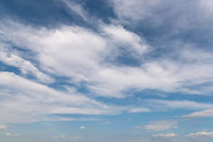 sky with lots of cumulus clouds
