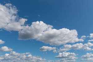 blue sky with clouds