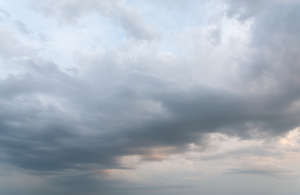 light grey evening sky