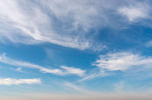 sky with thin white clouds