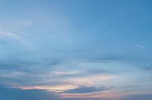 deep blue evening sky