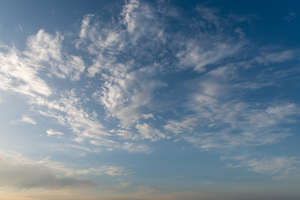 deep blue afternoon sky
