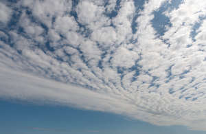 sky with a peculiar clouds