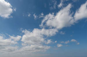 blue sky with white clouds