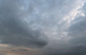 grey evening sky