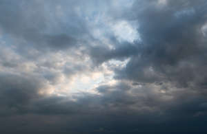 sky with dark clouds