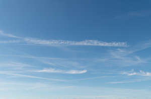 cloud with few stripes of clouds