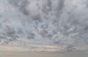 evening sky with thin clouds