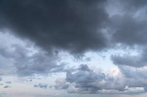 sky with pale grey clouds