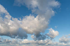 sky with large clouds